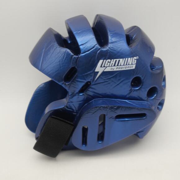 NEW ProForce Lightning Sparring Protective Head Guard Headgear BLUE Child Size - Picture 1 of 6